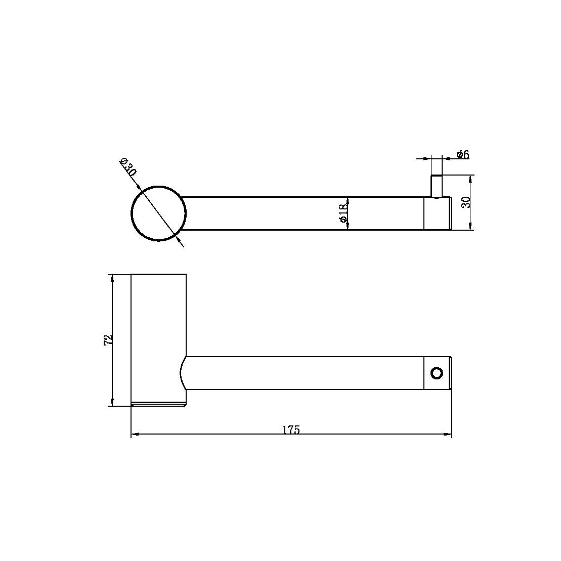 Nero Zen 316L Toilet Roll Holder - Brushed Gold - Image 2