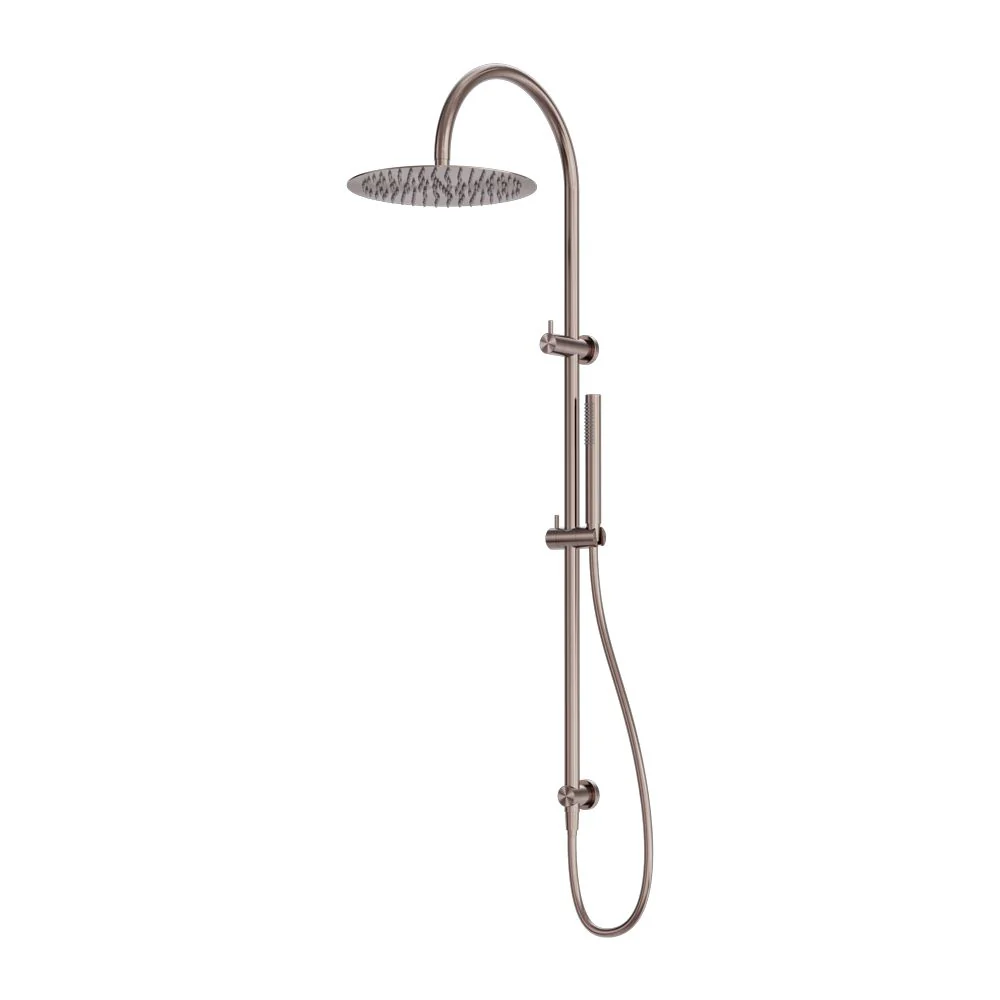 Nero Zen 316L Twin Shower - Brushed Bronze