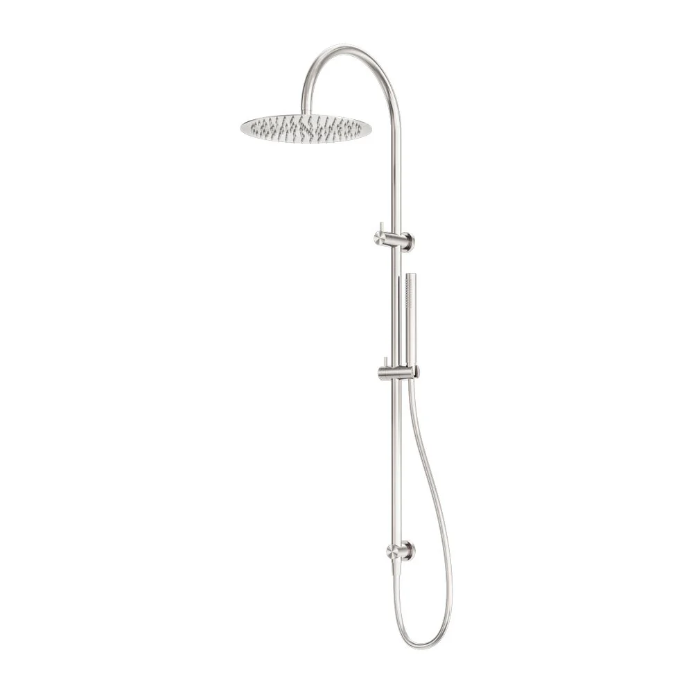 Nero Zen 316L Twin Shower - Brushed Nickel