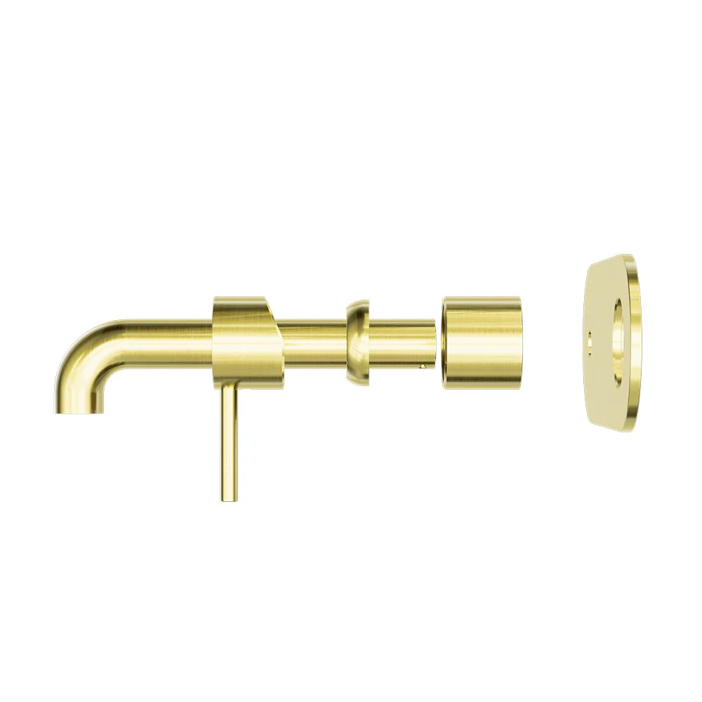 Nero Zen 316L Wall Basin/Bath Mixer (Trim Kit Only) - Brushed Gold - Image 2