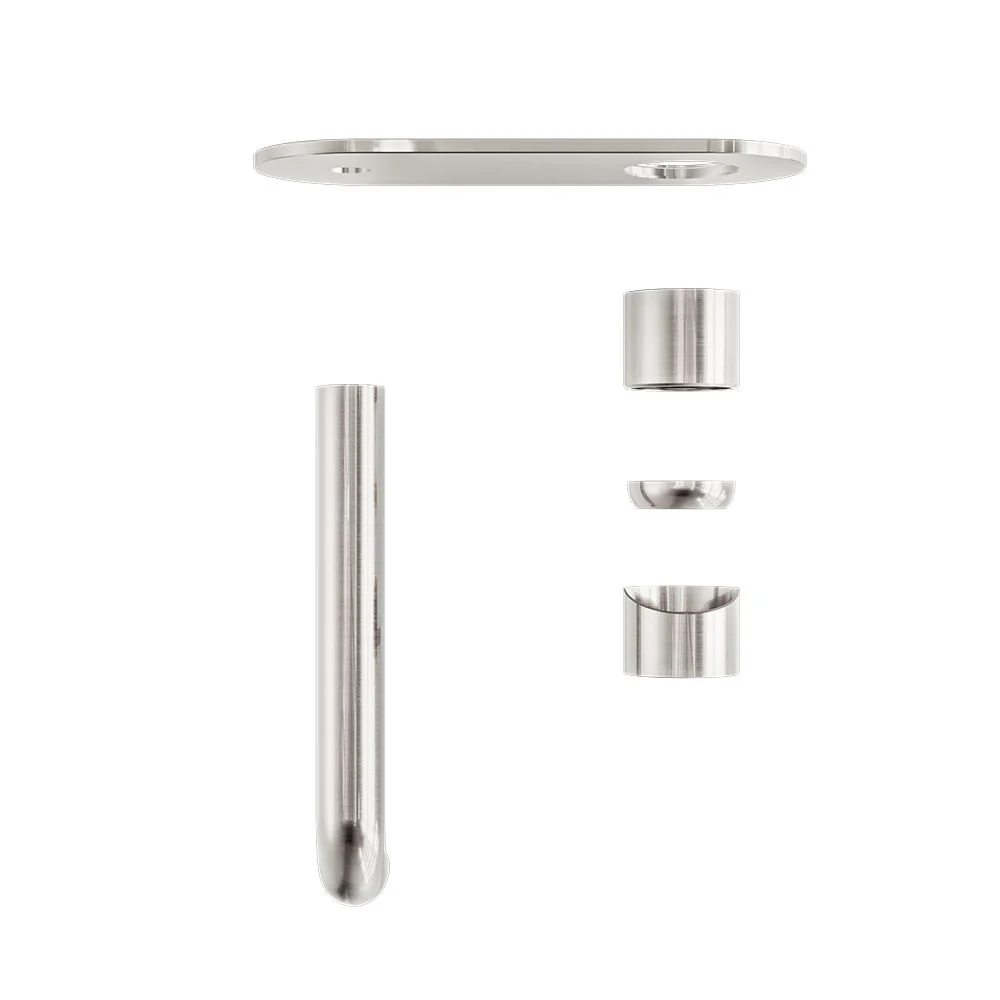 Nero Zen 316L Wall Basin/Bath Mixer (Trim Kit Only) - Brushed Nickel - Image 3