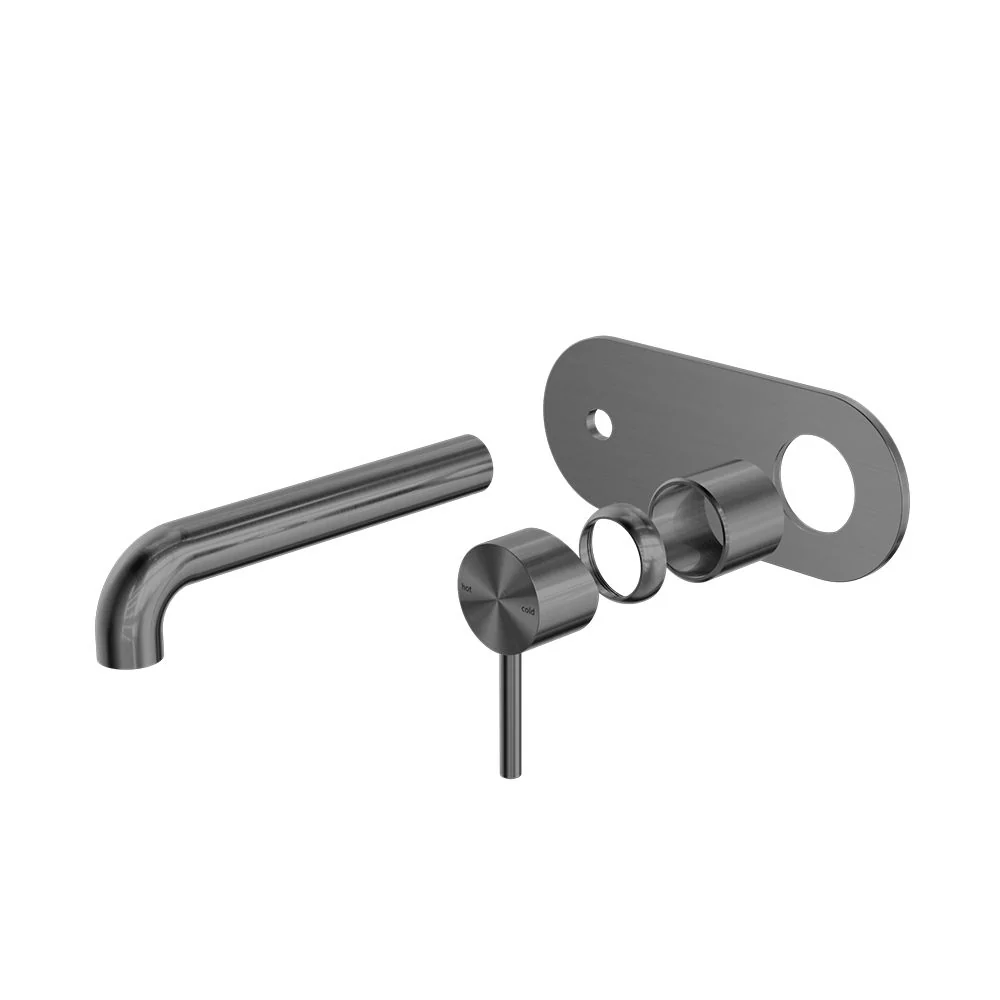 Nero Zen 316L Wall Basin/Bath Mixer (Trim Kit Only) - Graphite