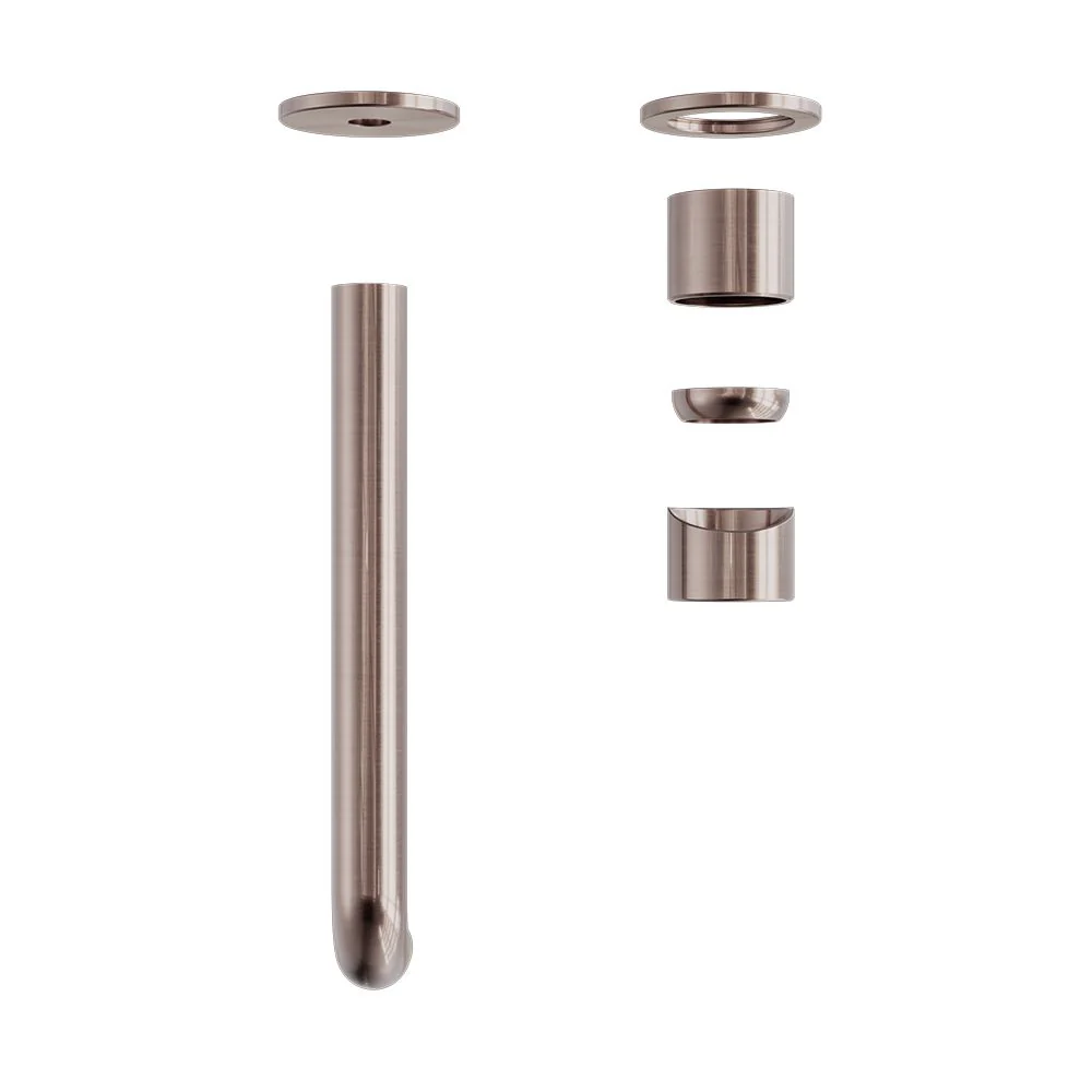 Nero Zen 316L Wall Basin/Bath Mixer Separate Back Plate (Trim Kit Only) - Brushed Bronze - Image 3