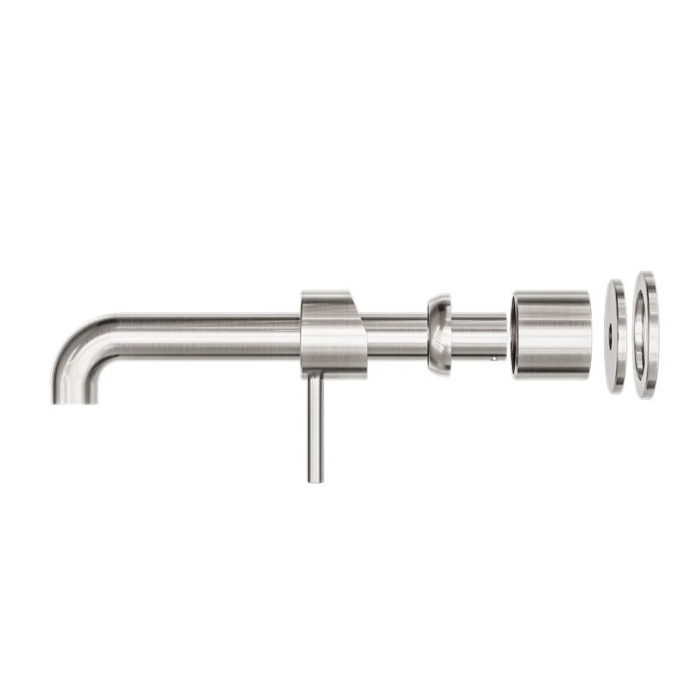 Nero Zen 316L Wall Basin/Bath Mixer Separate Back Plate (Trim Kit Only) - Brushed Nickel - Image 2