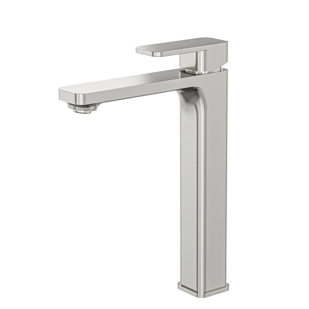 Linsol Zia Tall Basin Mixer - Brushed Nickel