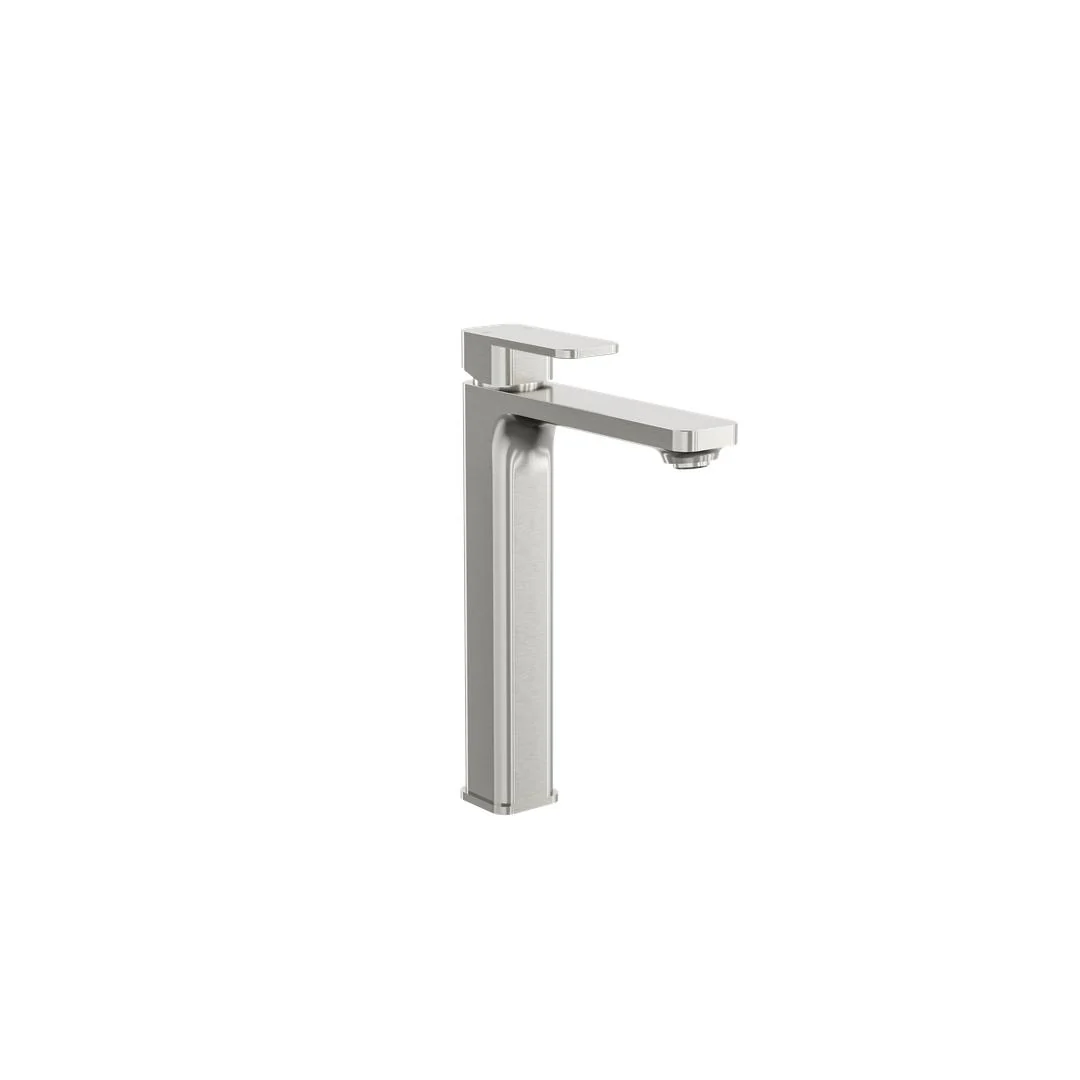 Linsol Zia Tall Basin Mixer - Brushed Nickel - Image 2