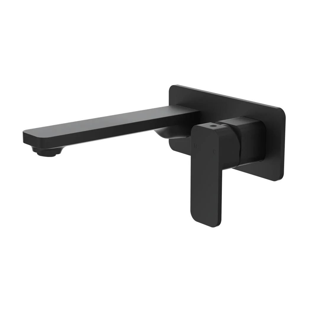 Linsol Zia Wall Basin or Bath Mixer - Matte Black